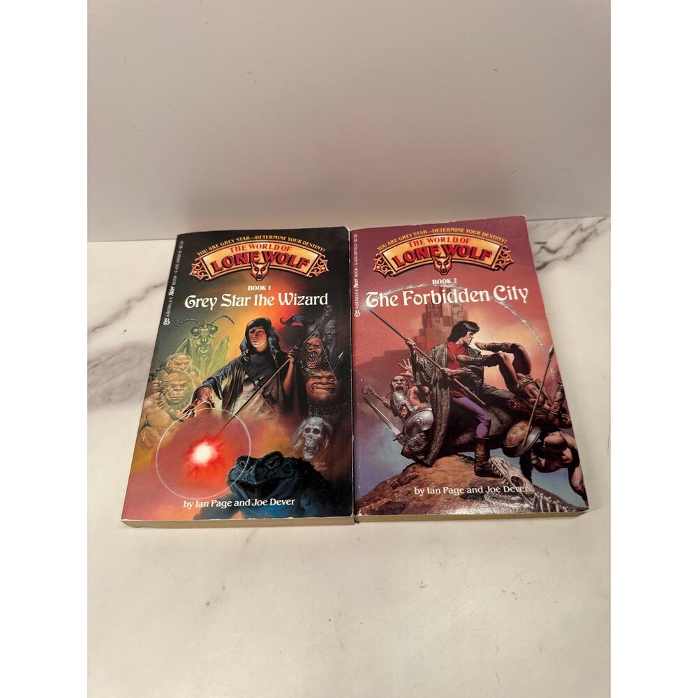 The World of Lone Wolf book 1 and book 2 - 1986